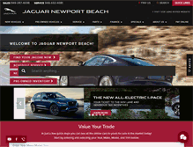 Tablet Screenshot of jaguarnewportbeach.com